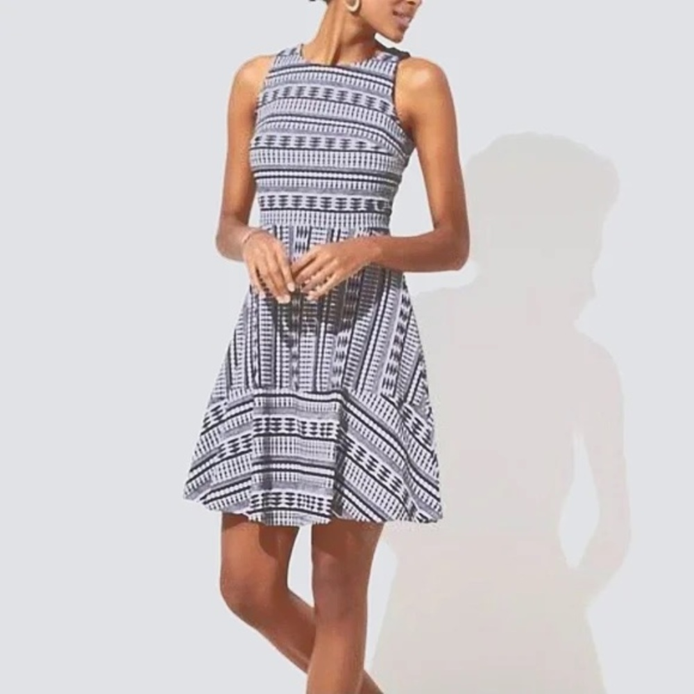 LOFT Plus | Black and White Dress | Size 16